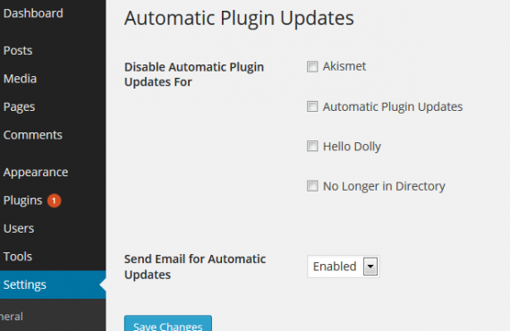 Auto actualizar plugins