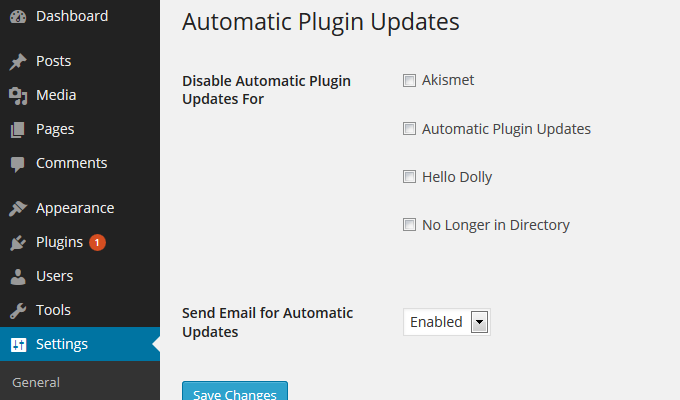 Auto actualizar plugins