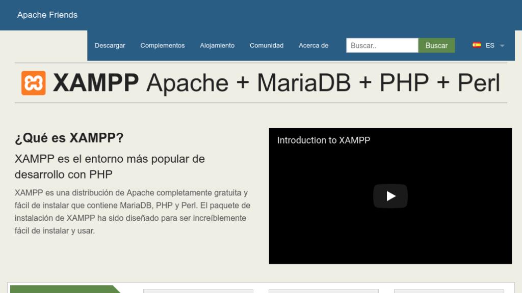 XAMPP sevidor web local para wordpress